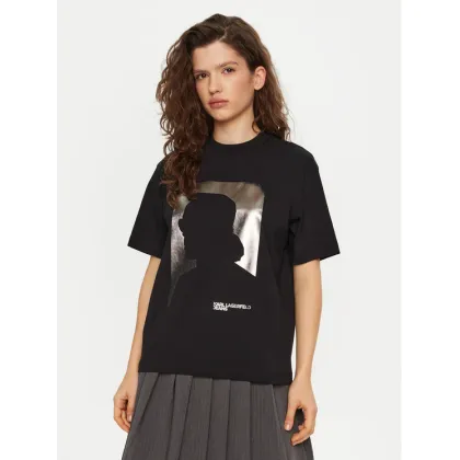 Zdjęcie Karl Lagerfeld Jeans T-Shirt A1W17032 Czarny Relaxed Fit