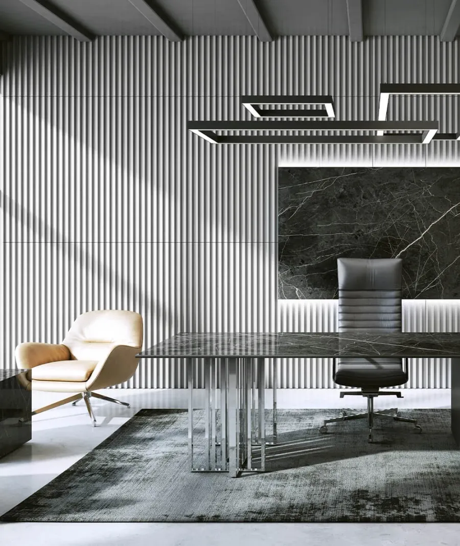 obrazek 1 135x38 cm VT - PB41 (S95 jasno szary - gołąbkowy) LAMEL - Panel dekor 3D beton architektoniczny