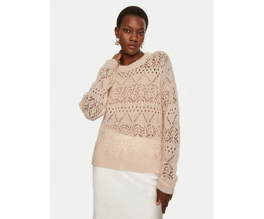 obrazek 1 TWINSET Sweter 242TP3690 Różowy Loose Fit