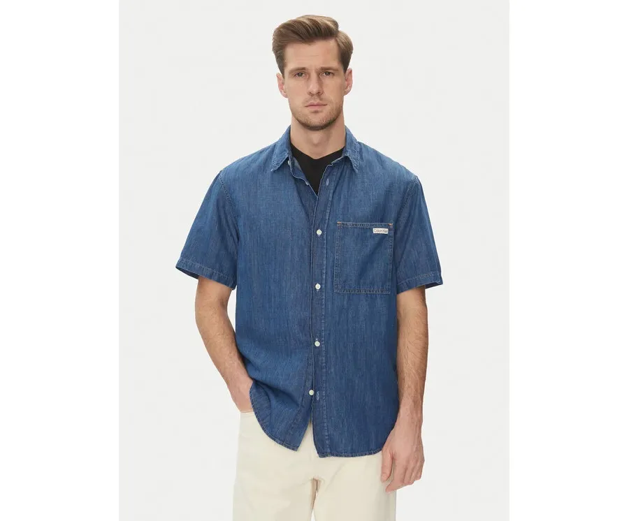 obrazek 1 Calvin Klein Jeans Koszula jeansowa J30J327178 Niebieski Regular Fit