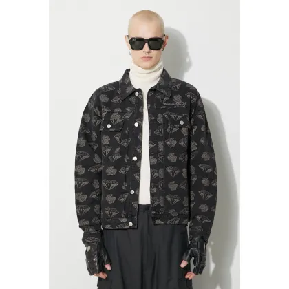 Zdjęcie Billionaire Boys Club kurtka jeansowa Diamonds & Dollars Denim męska kolor czarny przejściowa B23409
