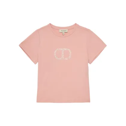 Zdjęcie TWINSET T-Shirt 251GJ2485 Różowy Regular Fit
