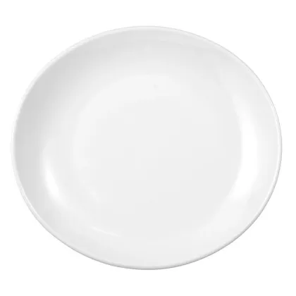 Zdjęcie Porcelanowy owalny biały talerz obiadowy 27 cm z Niemiec - Seltmann Weiden