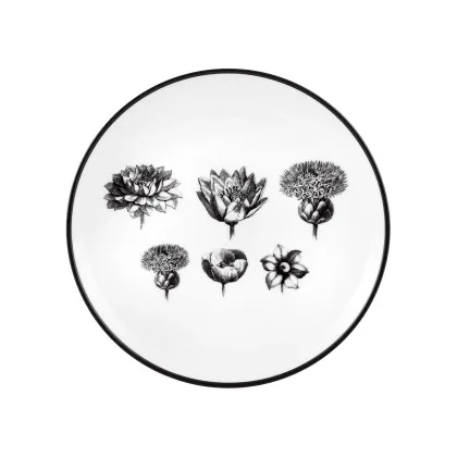 Zdjęcie Porcelanowy talerz na chleb i masło z kolekcji Herbariae inspirowanej pięcioma kwiatami - Vista Alegre