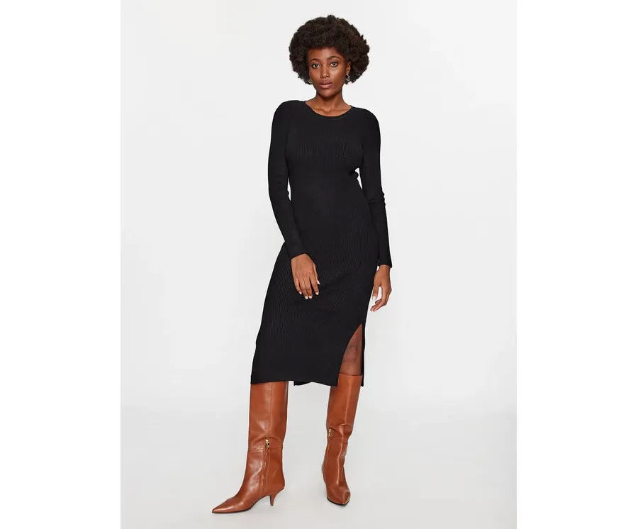 obrazek 1 Vero Moda Sukienka dzianinowa 10291686 Czarny Bodycon Fit