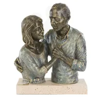 Picture A unique sculpture of a peaceful couple