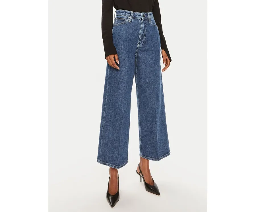 obrazek 1 Calvin Klein Jeansy K20K207267 Granatowy Wide Leg
