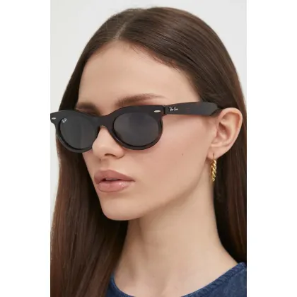 Zdjęcie Ray-Ban okulary przeciwsłoneczne kolor brązowy