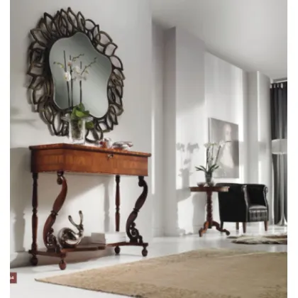 Zdjęcie Ciekawe okrągłe lustro do prestiżowego salonu w stylu nowoczesnym