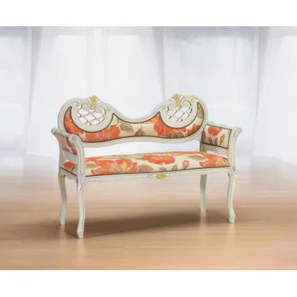 Zdjęcie Elegancka włoska mała sofa w stylu antycznym – Morello Gianpaolo