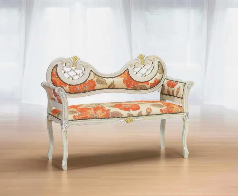 obrazek 1 Elegancka włoska mała sofa w stylu antycznym – Morello Gianpaolo