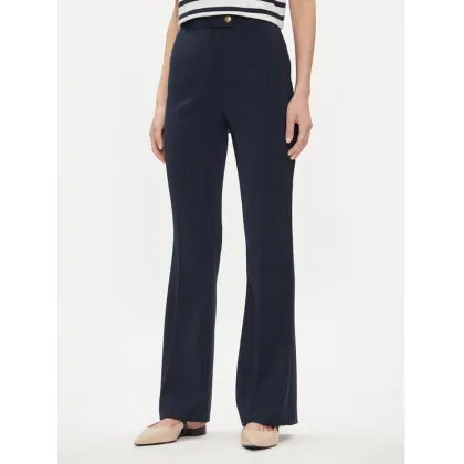 Zdjęcie Tommy Hilfiger Spodnie materiałowe Gold Button WW0WW42455 Granatowy Flare Fit