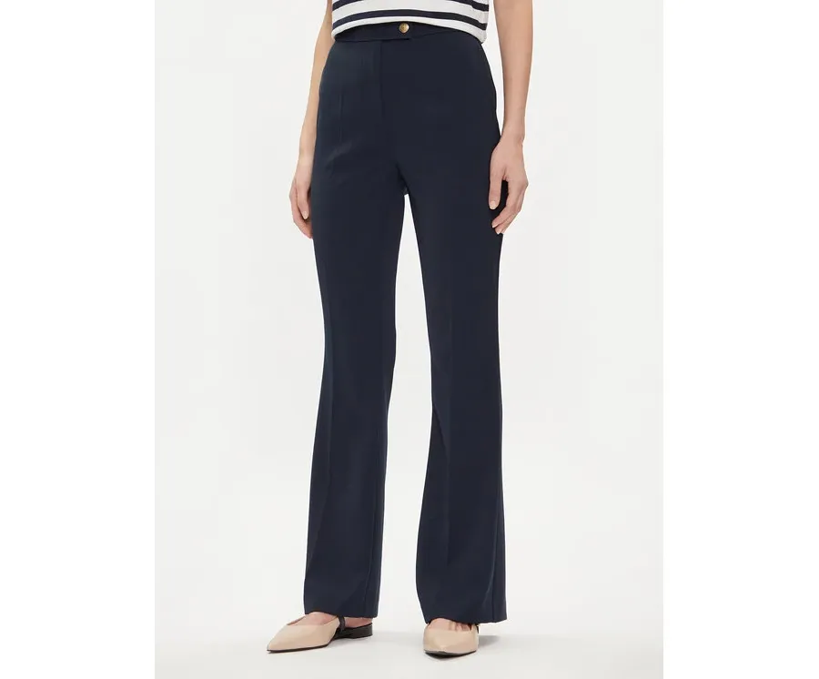 obrazek 1 Tommy Hilfiger Spodnie materiałowe Gold Button WW0WW42455 Granatowy Flare Fit