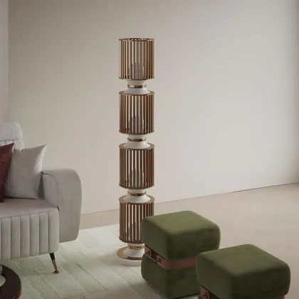 Zdjęcie Wyjątkowa lampa stojąca vintage