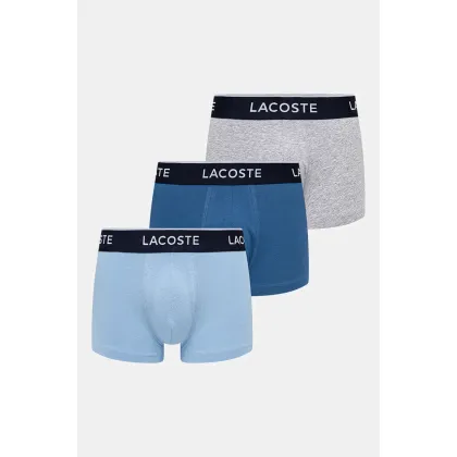 Zdjęcie Lacoste bokserki 3-pack męskie kolor niebieski 5H1300
