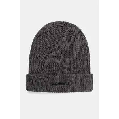 Zdjęcie Wacko Maria czapka Knit Watch Cap kolor szary  24FW-WMA-CP04