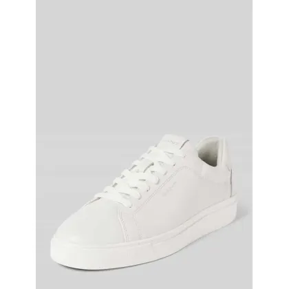 Zdjęcie Sneakersy skórzane z detalami z logo