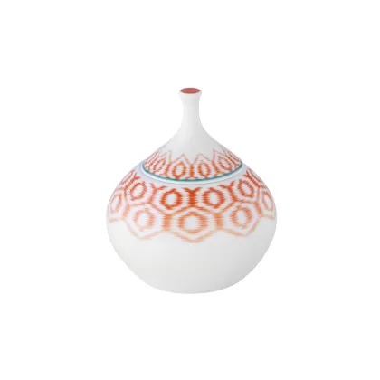 Picture Fiji porcelain sugar bowl with a geometric decorative pattern - Vista Alegre