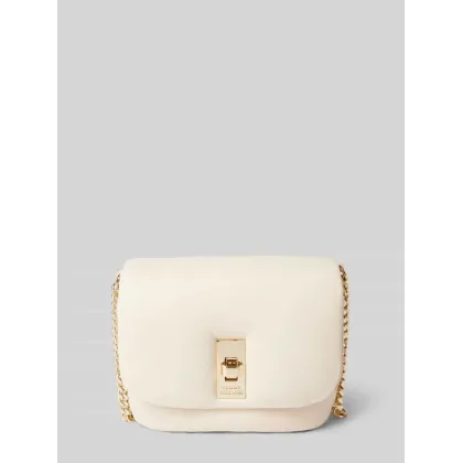 Zdjęcie Torebka na długim pasku ze skóry owczej nappa z detalem z logo