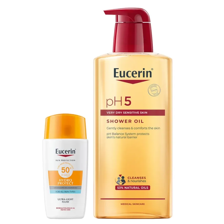 obrazek 1 Zestaw Eucerin Hydro Protect SPF50 + Hydro Protect SPF50 Ultralekki fluid ochronny