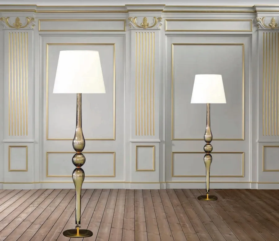 obrazek 1 Luksusowa lampa stojąca ze szkła Murano - Lucevetro