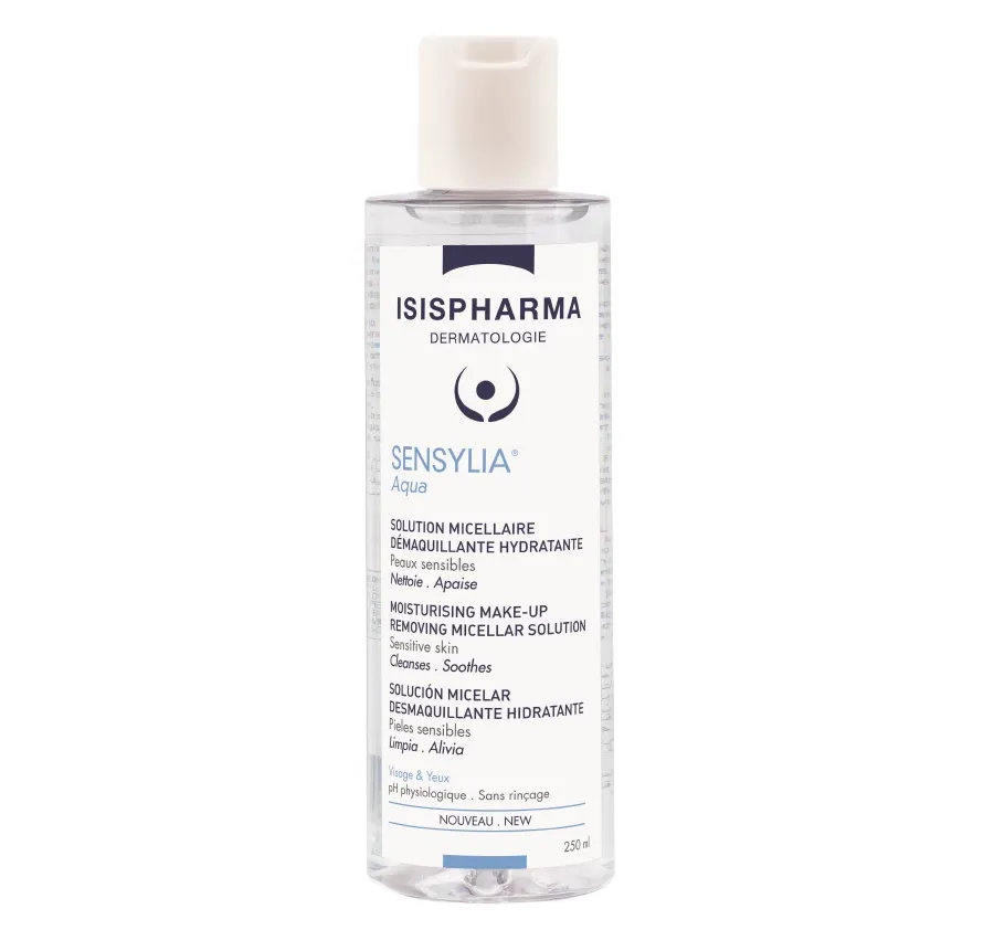 obrazek 1 Isispharma Sensylia Aqua - Nawilżająco-oczyszczający płyn micelarny skóra wrażliwa odwodniona 250ml 250 ml