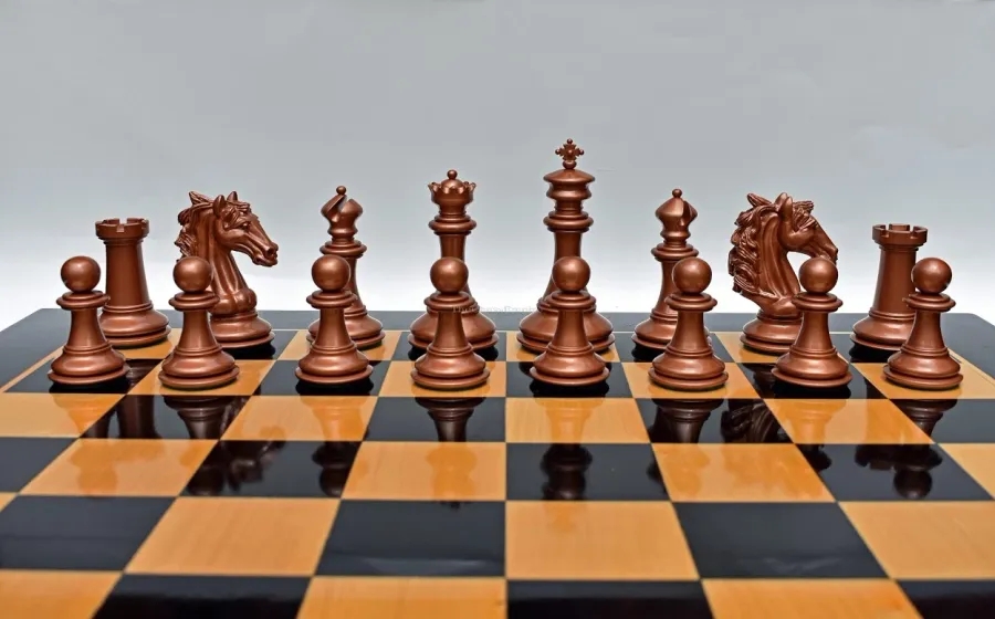 obrazek 6 Luksusowe pionki z drewna bukszpanowego do gry w szachy - The Chess Empire