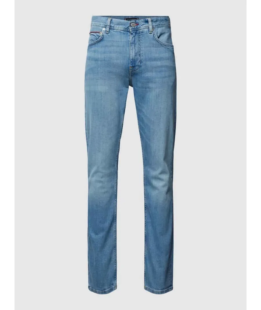 obrazek 1 Jeansy o kroju slim fit z zapięciem na guzik model ‘DENTON’