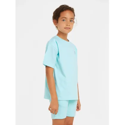 Zdjęcie Calvin Klein Jeans T-Shirt Mono Mini Badge IU0IU00580 D Niebieski Regular Fit