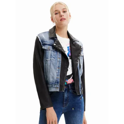 Zdjęcie Desigual Kurtka jeansowa 23SWED49 Niebieski Regular Fit