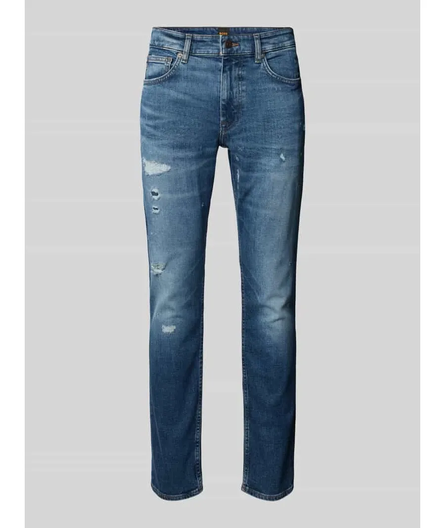 obrazek 1 Jeansy o kroju slim fit z dodatkiem streczu model ‘DELAWARE’
