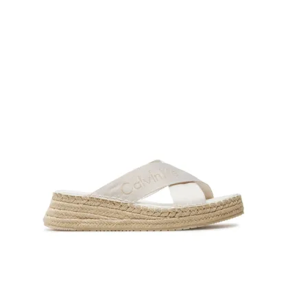 Zdjęcie Calvin Klein Jeans Espadryle Sporty Wedge Rope Sandal Mr YW0YW01364 Biały
