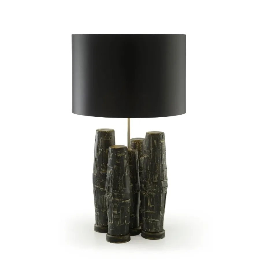 obrazek 2 Włoska lampa składająca się z rzeźbionych elementów H.44xL.31xP.31 cm