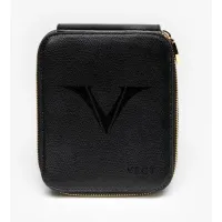 Zdjęcie Cudowne etui skórzane na 6 piór zamykane na zamek błyskawiczny