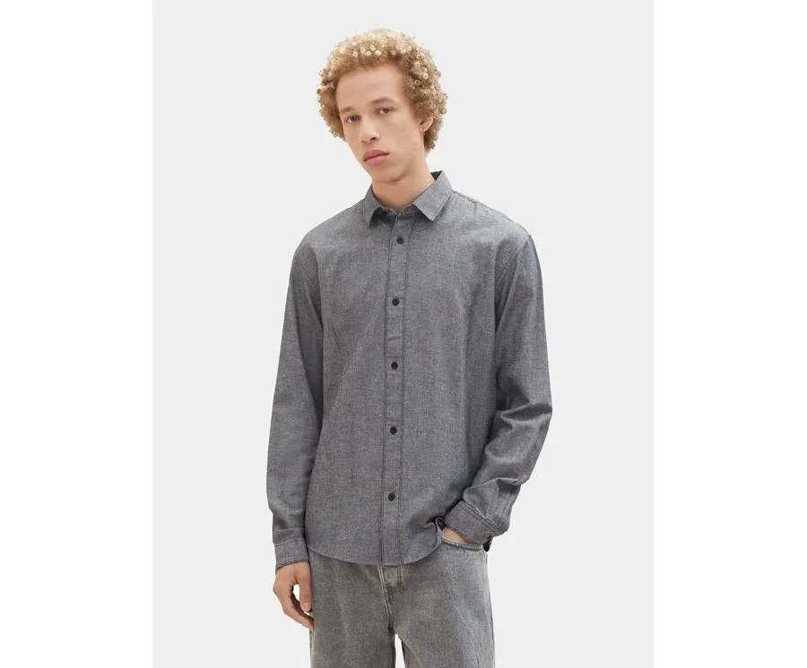 obrazek 1 Tom Tailor Denim Koszula 1037473 Szary Regular Fit