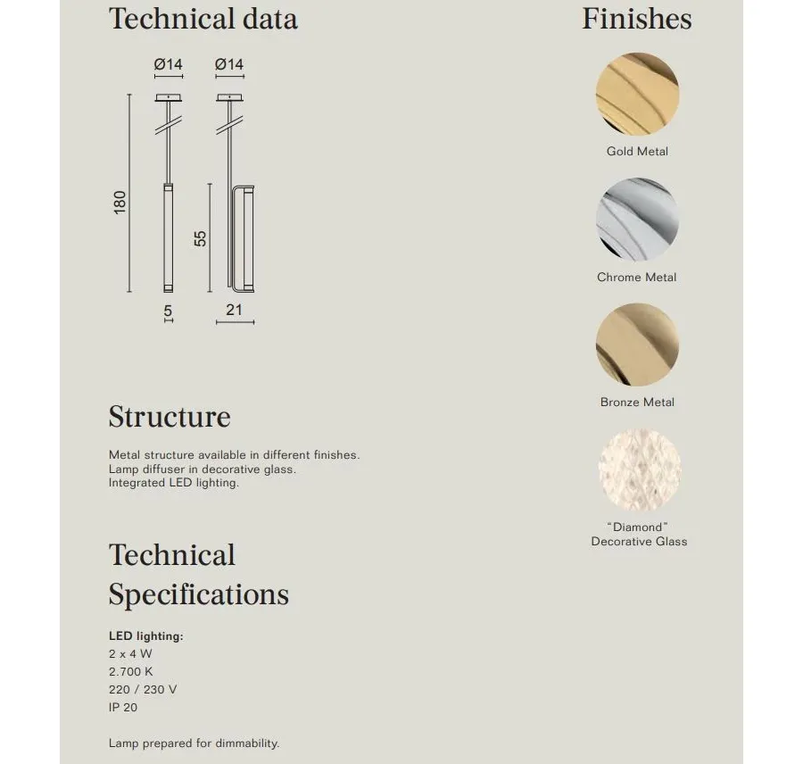 obrazek 4 Oryginalna lampa wisząca z serii Stradivari