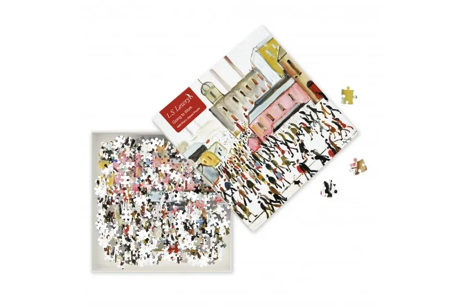 obrazek 3 Puzzle dla dorosłych L.S. Lowry: Idę do pracy - Flame Tree Publishing