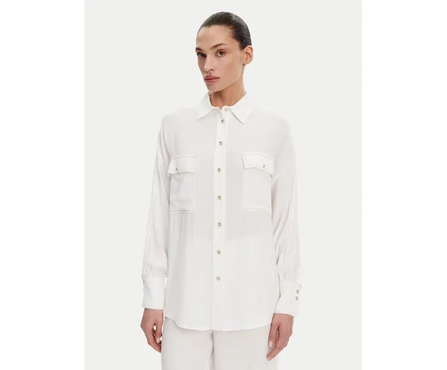 obrazek 1 ACCESS FASHION Koszula 53-7006-394 Biały Relaxed Fit