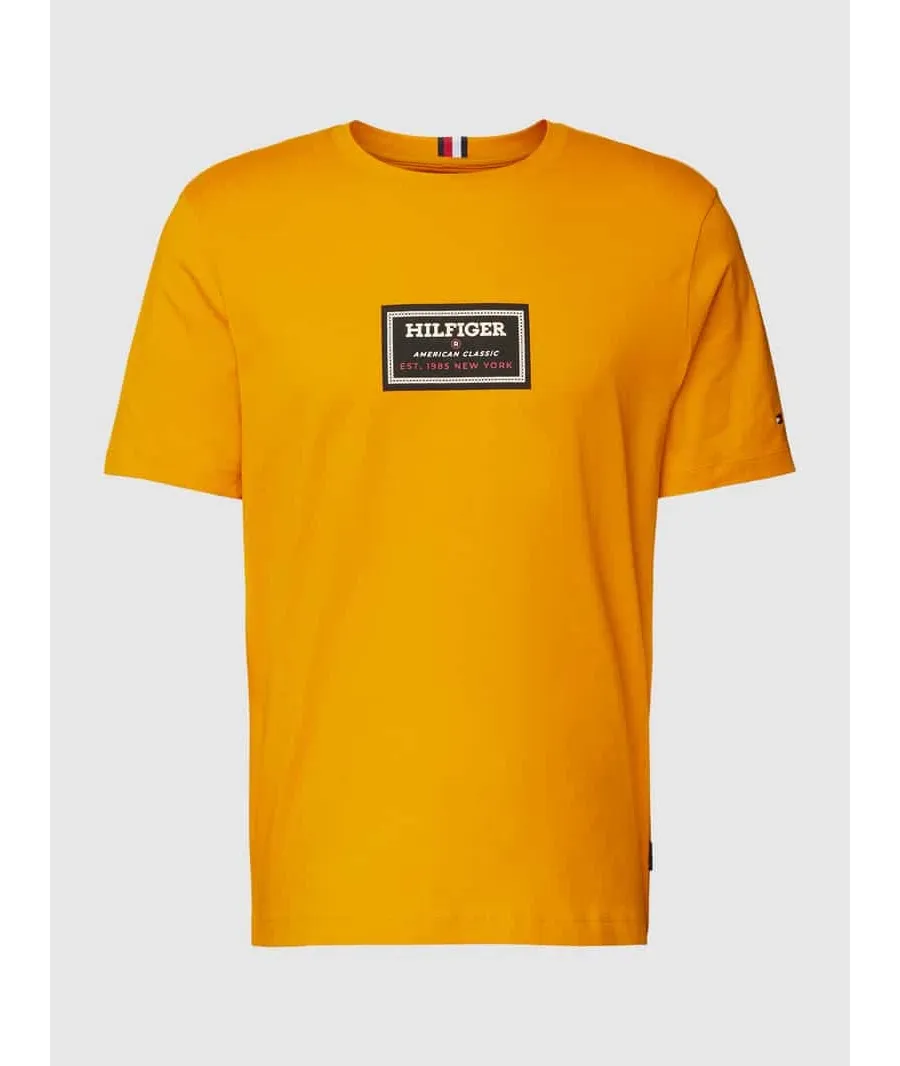 obrazek 1 Tommy Hilfiger T-Shirt MW0MW34391 Pomarańczowy Regular Fit