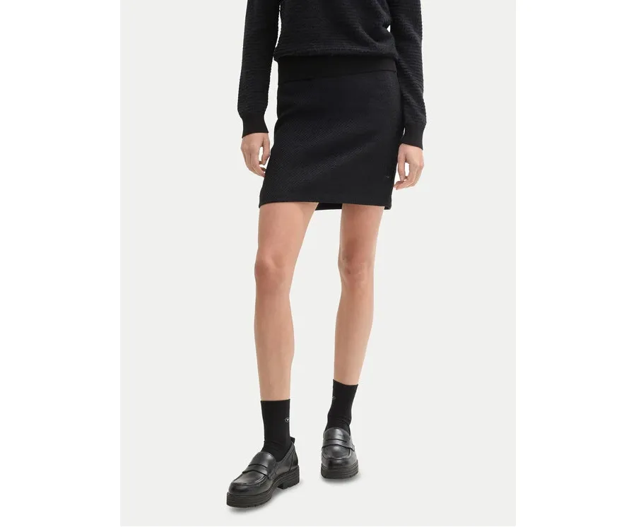 obrazek 1 Tom Tailor Spódnica mini 1044649 Czarny Regular Fit