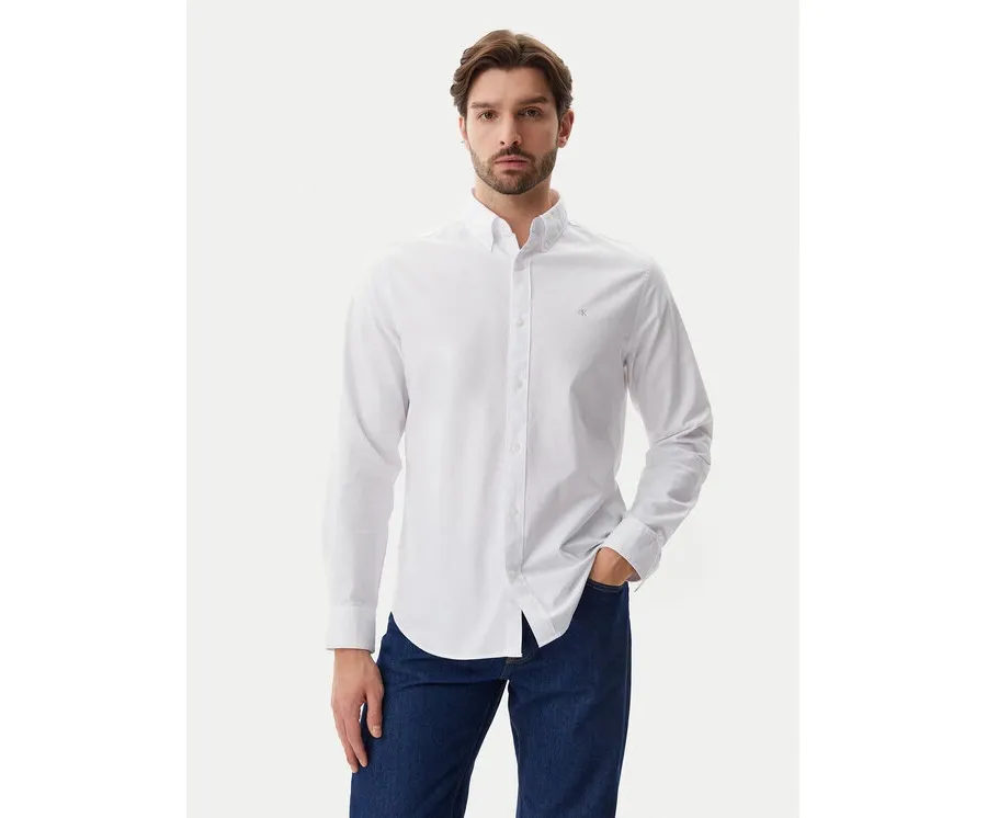 obrazek 1 Calvin Klein Jeans Koszula Classic LV040EM125 Biały Regular Fit