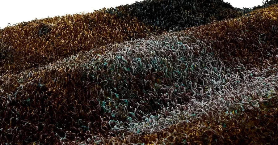 obrazek 5 Dywan z prawdziwego metalu - METAL RUG: BRASS