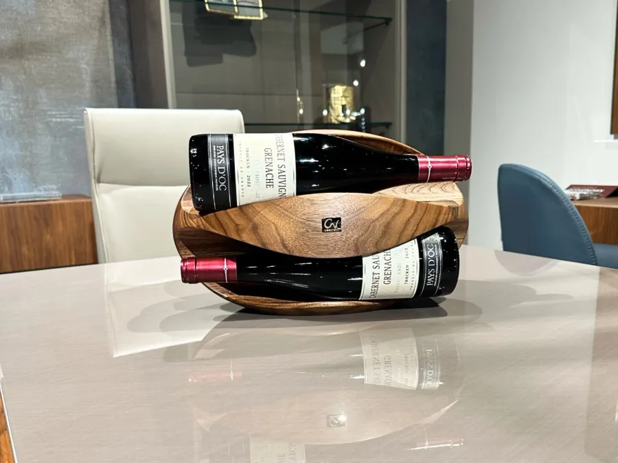 obrazek 2 Stojaki na wino z drewna RUGBY