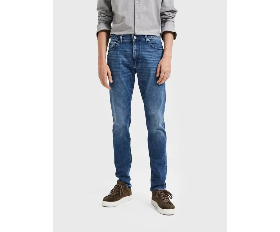 obrazek 1 Selected Homme Jeansy Leon 16087777 Niebieski Slim Fit