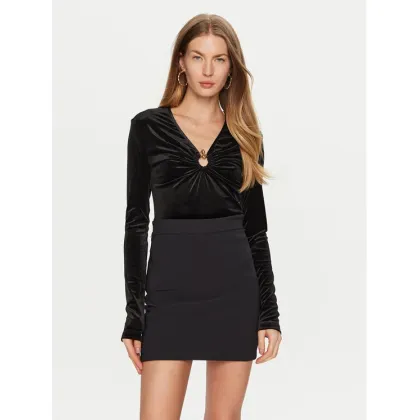 Zdjęcie Just Cavalli Bluzka 77PAMF03 Czarny Slim Fit