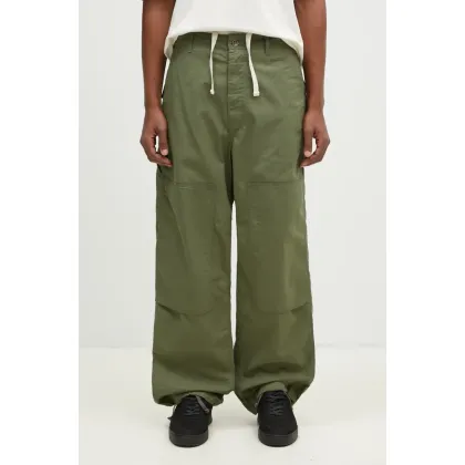 Zdjęcie Engineered Garments spodnie bawełniane Painter Pant kolor zielony proste OR307.CT010