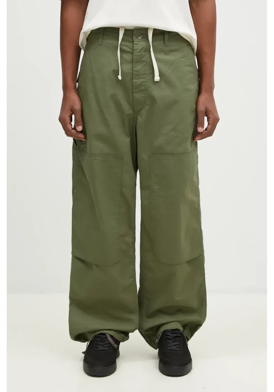 obrazek 1 Engineered Garments spodnie bawełniane Painter Pant kolor zielony proste OR307.CT010