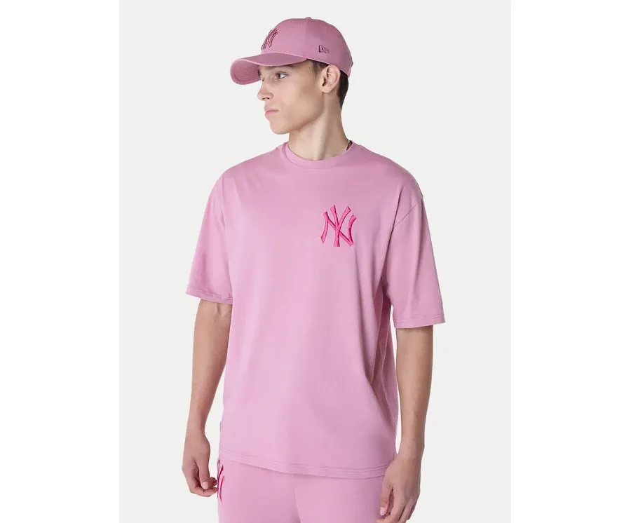 obrazek 1 New Era T-Shirt New York Yankees MLB League Essential 60596181 Różowy Regular Fit