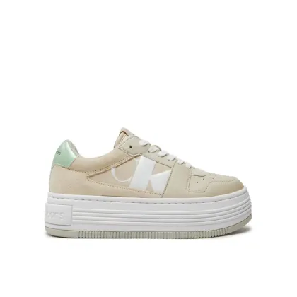 Zdjęcie Calvin Klein Jeans Sneakersy Bold Platf Low Lace Mix Nbs Mtr YW0YW01482 Écru