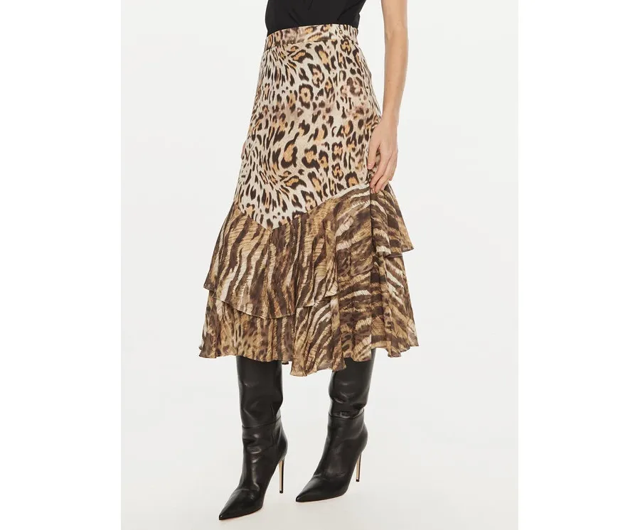 obrazek 1 Guess Spódnica midi Chantal W4BD83 WGLA2 Brązowy Regular Fit